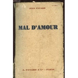 Image du vendeur pour Mal d'amour mis en vente par Librairie La cabane aux bouquins