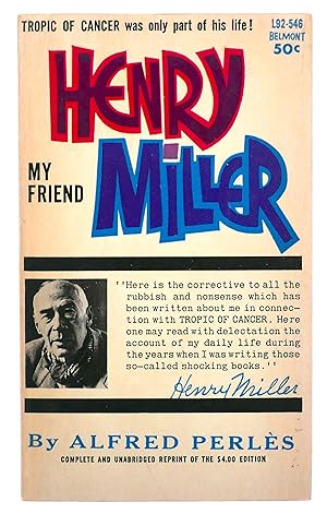 Seller image for My Friend, Henry Miller for sale by Black Falcon Books
