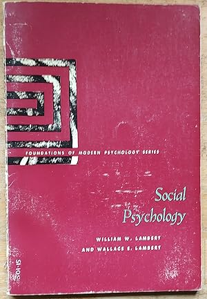 Imagen del vendedor de Social Psychology - Foundations of Modern Psychology Series a la venta por Shore Books