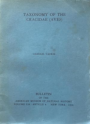 Imagen del vendedor de Taxonomy of the Cracidae (Aves) a la venta por Acanthophyllum Books