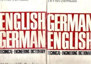 Bild des Verkufers fr English - German technical and engineering dictionary. German - English technical and engineering dictionary. zum Verkauf von Leonardu
