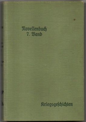 Seller image for Novellenbuch. 7. Band: Kriegsgeschichten for sale by Leonardu