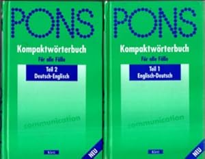 Bild des Verkufers fr PONS-Kompaktwrterbuch. Fr alle Flle. Teil 1: Englisch-Deutsch. Teils 2: Deutsch-Englisch. zum Verkauf von Leonardu