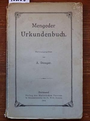 Bild des Verkufers fr Mengeder Urkundenbuch. zum Verkauf von Michael Fehlauer - Antiquariat