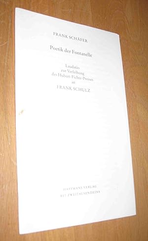 Bild des Verkufers fr Poetik der Fontanelle zum Verkauf von Dipl.-Inform. Gerd Suelmann