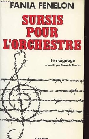 Bild des Verkufers fr SURSIS POUR L'ORCHESTRE zum Verkauf von Le-Livre