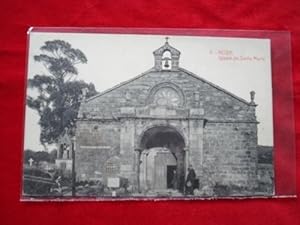 Tarxeta postal: Noia (Noya) - Igrexa de Santa María a Nova. 1920