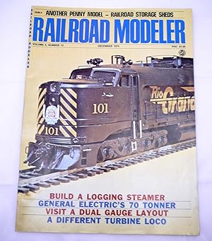 Seller image for Railroad Modeler December, 1974. (Volume 4, No 12) for sale by Prestonshire Books, IOBA
