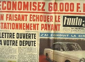 Seller image for L'AUTO JOURNAL N 283 - Ne jouez pas avec la vie, les nouvelles voitures, Notre campagne contre le stationnement payant, Le compte rendu du Salon de l'Automobile 1961, Banc d'essai de la M.G.A. Mark III, Six heures de Paris de Karting for sale by Le-Livre