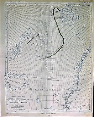 1868 Chart of the European Arctic Ocean to Approximate the Course of the German Expedition of May...