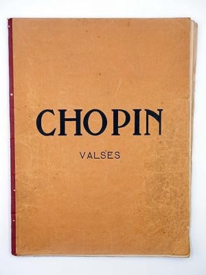 VALSES CHOPIN PARTITURA. 76 págs (Chopin) No acreditada, s/f