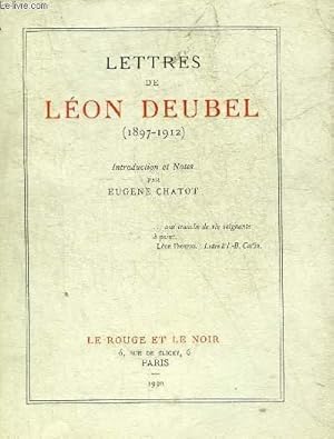 Seller image for LETTRES DE LEON DEUBEL 1897-1912. for sale by Le-Livre