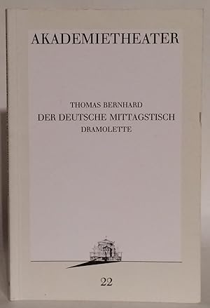 Immagine del venditore per Der Deutsche Mittagstisch. Dramalotte. venduto da Thomas Dorn, ABAA