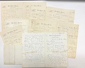 TWENTY AUTOGRAPH LETTERS SIGNED, MARCH 31, 1876 TO NOVEMBER 20, 1891, BY THE FAMED MECHANICAL ENG...