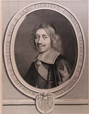 Portrait of French statesman Michel Le Tellier [1603-1685].