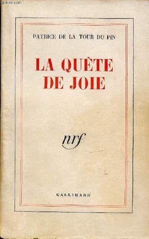 Imagen del vendedor de La Quete De Joie. a la venta por Des livres et nous