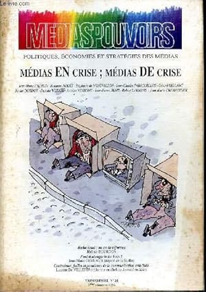 Image du vendeur pour MEDIASPOUVOIRS N34 - 2EME TRIMESTRE 1994 - MEDIA EN CRISE - MEDIAS DE CRISE - AUDIOVISUEL : UN AN DE REFORMES JEROME BOURDON - FAUT-IL ABROGER LA LOI EVIN? JEAN MARIE GEVEAUX (DEPUTE DE LA SARTHE) - CONTRAINTES, FAILLES ET PARADOXES DE LA COMMUNICATION mis en vente par Le-Livre