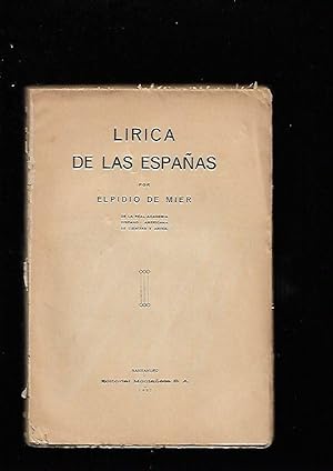 Seller image for LIRICA DE LAS ESPAAS for sale by Desvn del Libro / Desvan del Libro, SL