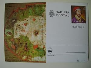 TARJETA ENTERO POSTAL : Cara de Juan de la Cosa, 1500