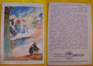 Antiguo Cromo Publicidad - Old Advertising Card : Don Quijote de la Mancha. Cap.8 - Nº 8. Ilustra...