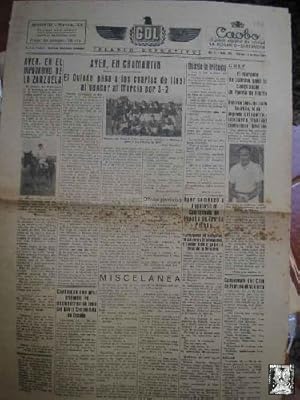 Seller image for GOL DIARIO DEPORTIVO. Ao II nm 249 viernes 23 de mayo 1941 for sale by LIBRERA MAESTRO GOZALBO