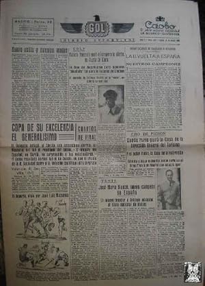 Seller image for GOL DIARIO DEPORTIVO. Ao II nm 252 lunes 26 de mayo 1941 for sale by LIBRERA MAESTRO GOZALBO