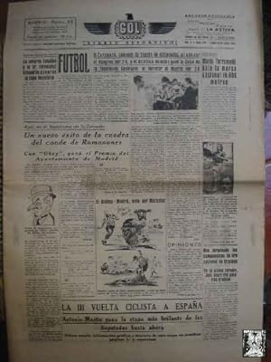 Seller image for GOL DIARIO DEPORTIVO. Ao II nm 276 lunes 23 de junio 1941 for sale by LIBRERA MAESTRO GOZALBO