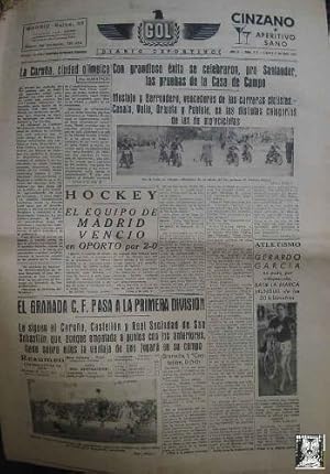 Seller image for GOL DIARIO DEPORTIVO. Ao II nm 211 lunes 7 de abril 1941 for sale by LIBRERA MAESTRO GOZALBO