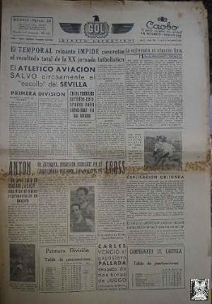 Seller image for GOL DIARIO DEPORTIVO. Ao II nm 169 lunes 17 de febrero 1941 for sale by LIBRERA MAESTRO GOZALBO