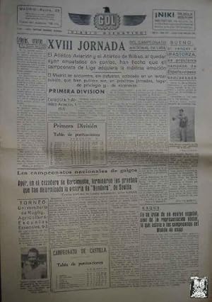 Seller image for GOL DIARIO DEPORTIVO. Ao II nm 157 lunes 3 de febrero 1941 for sale by LIBRERA MAESTRO GOZALBO