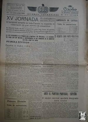 Seller image for GOL DIARIO DEPORTIVO. Ao 1 nm 133 lunes 6 enero 1941 for sale by LIBRERA MAESTRO GOZALBO