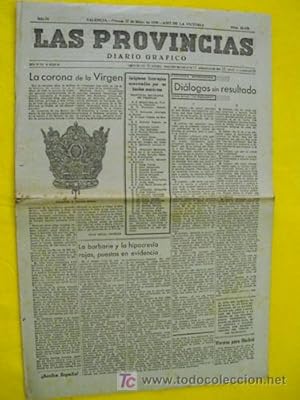 LAS PROVINCIAS. Diario Gráfico. 12 mayo 1939.