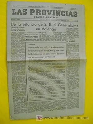 LAS PROVINCIAS. Diario Gráfico. 5 mayo 1939.