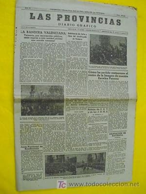 LAS PROVINCIAS. Diario Gráfico. 25 abril 1939.