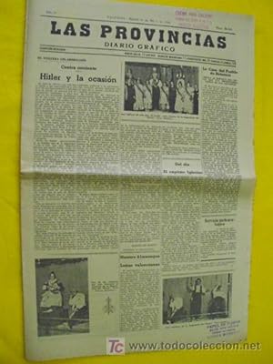 LAS PROVINCIAS. Diario Gráfico. 14 marzo 1936