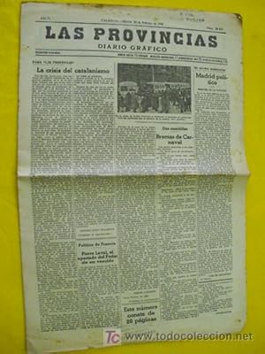 LAS PROVINCIAS. Diario Gráfico. 25 febrero 1936