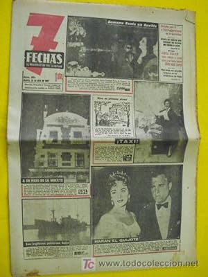 7 FECHAS. El Periódico de Toda la Semana. Nº 395. Abril 1957