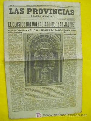 LAS PROVINCIAS. Diario Gráfico. 25 julio 1939.