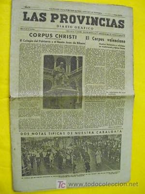 LAS PROVINCIAS. Diario Gráfico. 8 junio 1939.