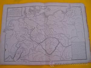 Antiguo Mapa - Old Map : CARTE PHYSIQUE DE LA FRANCE