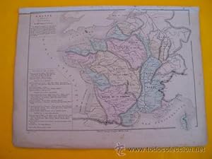 Antiguo Mapa - Old Map : FRANCE divisée en Bassins