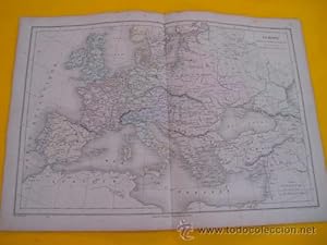Antiguo Mapa - Old Map : EUROPE pendant la Guerre de Trente Ans