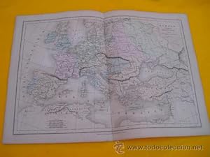 Antiguo Mapa - Old Map : EUROPE á l'Epoque de Charles - Quint