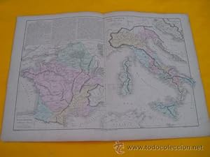 Antiguo Mapa - Old Map : ITALIE ANCIENNE, GAULE ANCIENNE