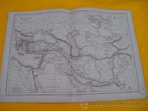 Antiguo Mapa - Old Map : MONARCHIES COMPARÉES de Cyrus, de Darius et d'Alexandre