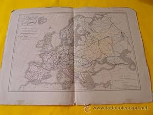 Antiguo Mapa - Old Map : Carte Physique de l'EUROPE