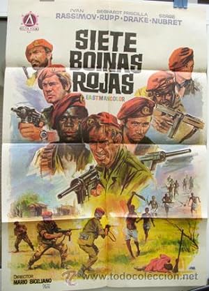 Seller image for Cartel cine - Movie Poster : SIETE BOINAS ROJAS - Original for sale by LIBRERA MAESTRO GOZALBO