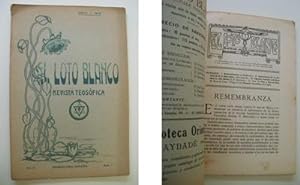 EL LOTO BLANCO. Revista Teosófica. Nº 5. Mayo 1918