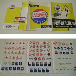 Imagen del vendedor de Poster : SEALES REGLAMENTARIAS DE TRAFICO - Publicidad Pepsi-Cola a la venta por LIBRERA MAESTRO GOZALBO