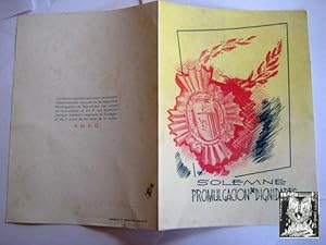Programa - Program : PROMULGACION DE DIGNIDADES. COLEGIO DE SAN JOSÉ. VALENCIA 1954